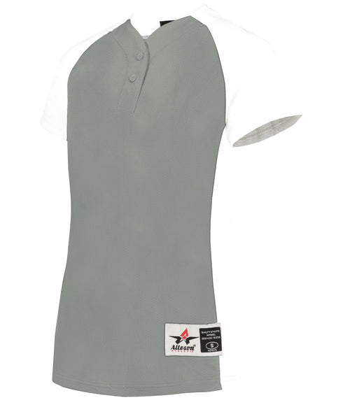 Alleson Girls Two-Button Softball Jersey